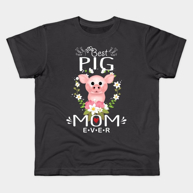 Best Pig Mom Ever Design. Kids T-Shirt by tonydale